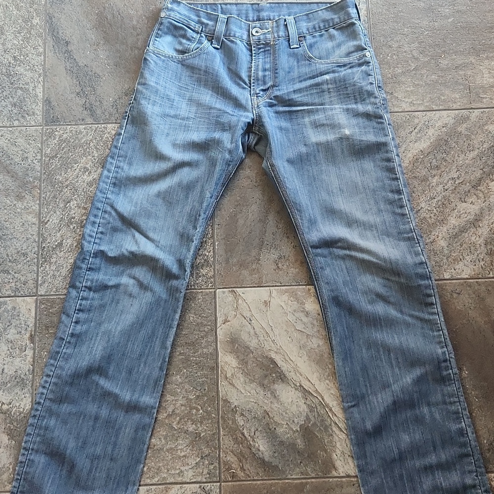 Levi's Men's Straight Jeans in Light Blue Denim